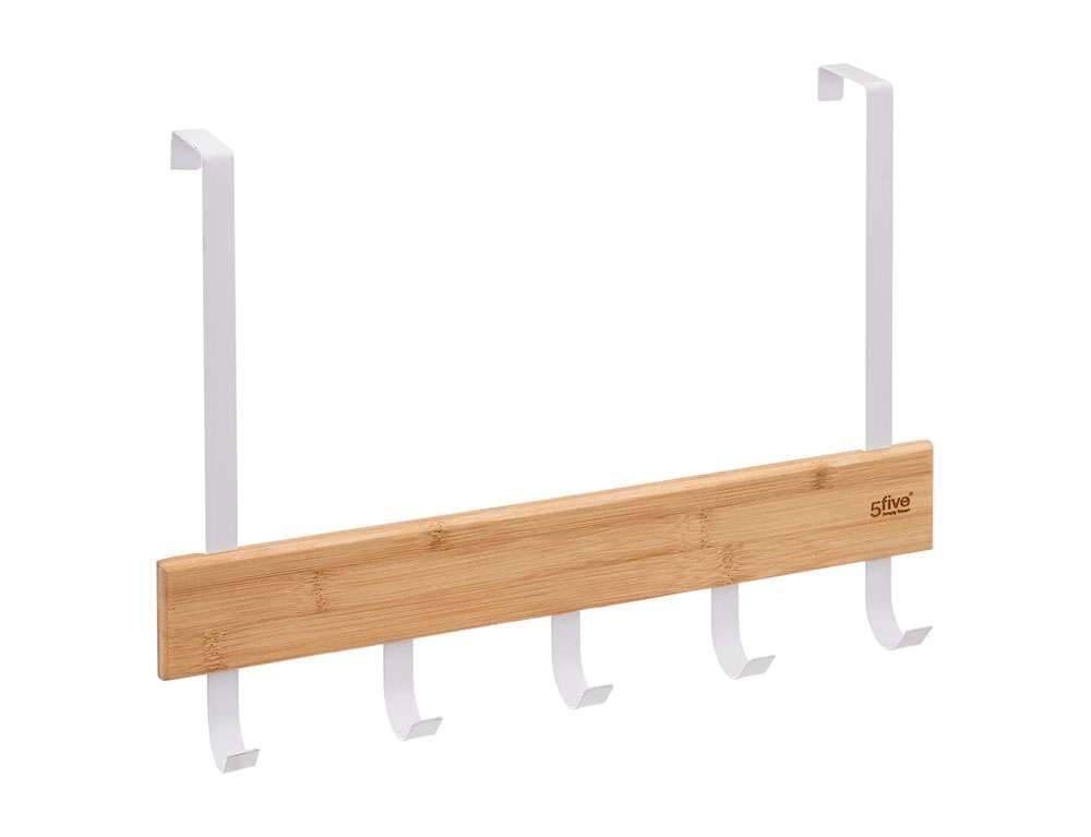 ΚΡΕΜΆΣΤΡΕΣ & ΚΑΛΌΓΕΡΟΙ DOOR TOWEL HOLDER NATUREO WHITE 174732A  